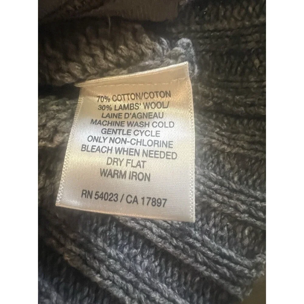 Old Navy Vintage Y2K Sweater Cardigan Sz S Fair Isle Nordic Kimono Sleeve Zip Up